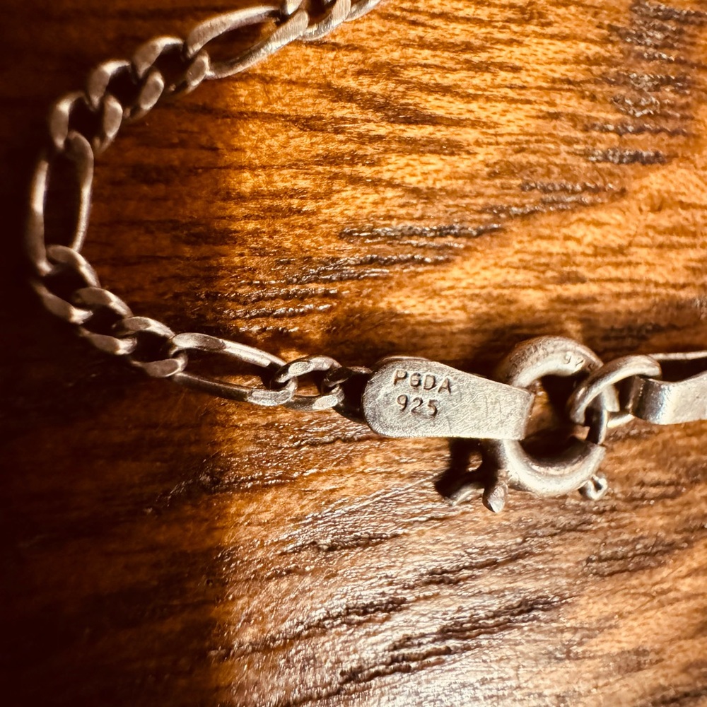 Child Silver PGDA MS66 925 Teddy Bear Charm Bracelet - Picture 2 of 5